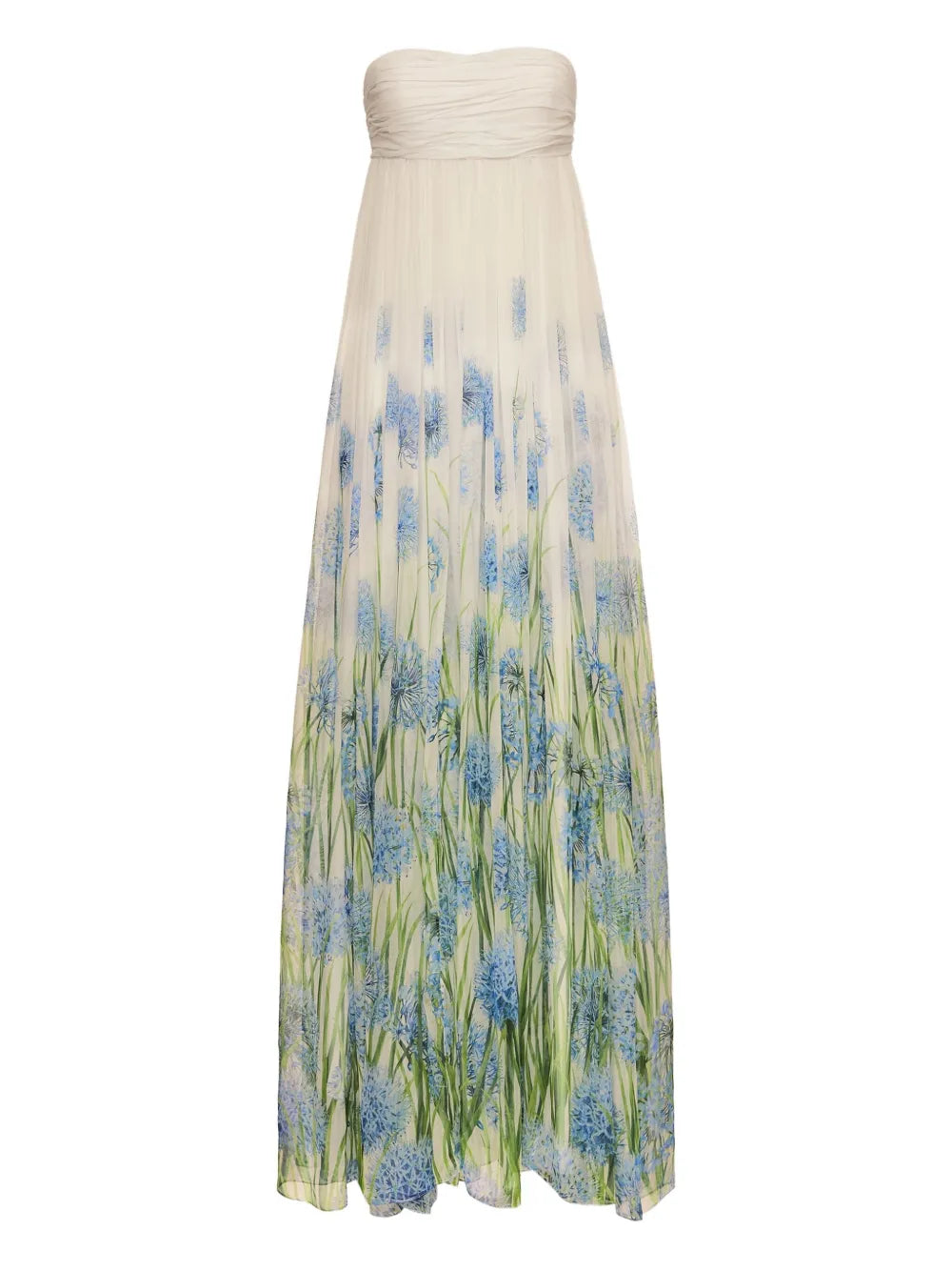 Oscar De La Renta Allium Chiffon Gown