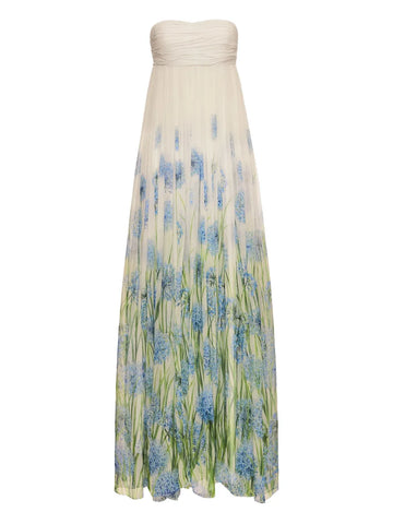 Oscar De La Renta Allium Chiffon Gown