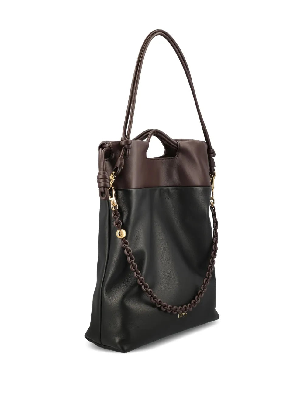 Loewe Chain Detail Leather Shoulder Bag