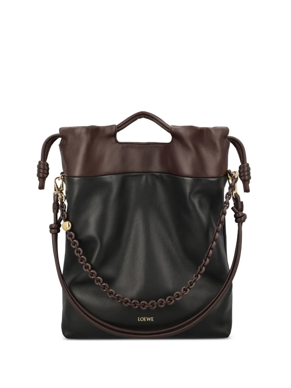 Loewe Chain Detail Leather Shoulder Bag