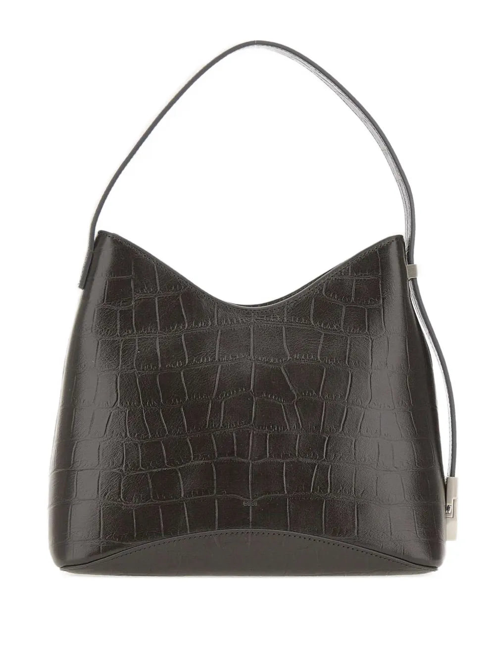 Osoi Crocodile Effect Leather Shoulder Bag