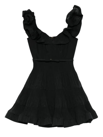 Zimmermann Pleated Frill Mini Dress