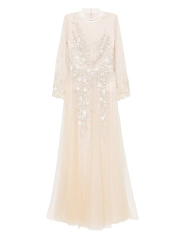 Saiid Kobeisy Embroidered Velvet Gown