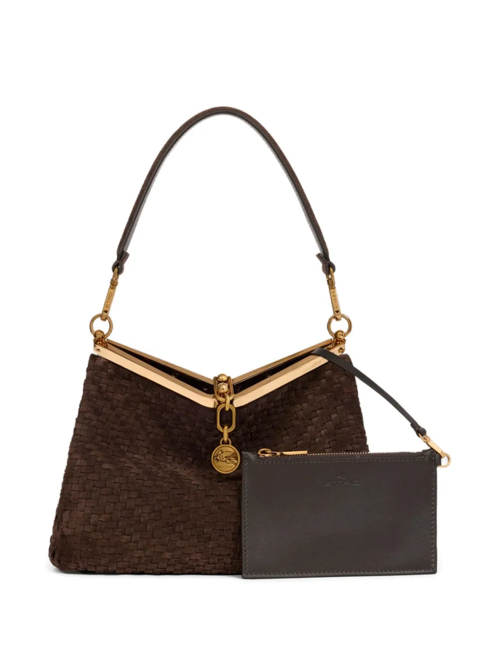 Etro Medium Vela Suede Shoulder Bag
