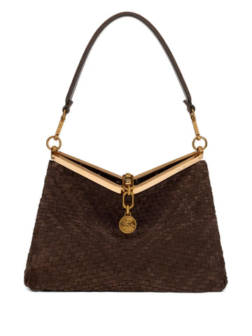 Etro Medium Vela Suede Shoulder Bag