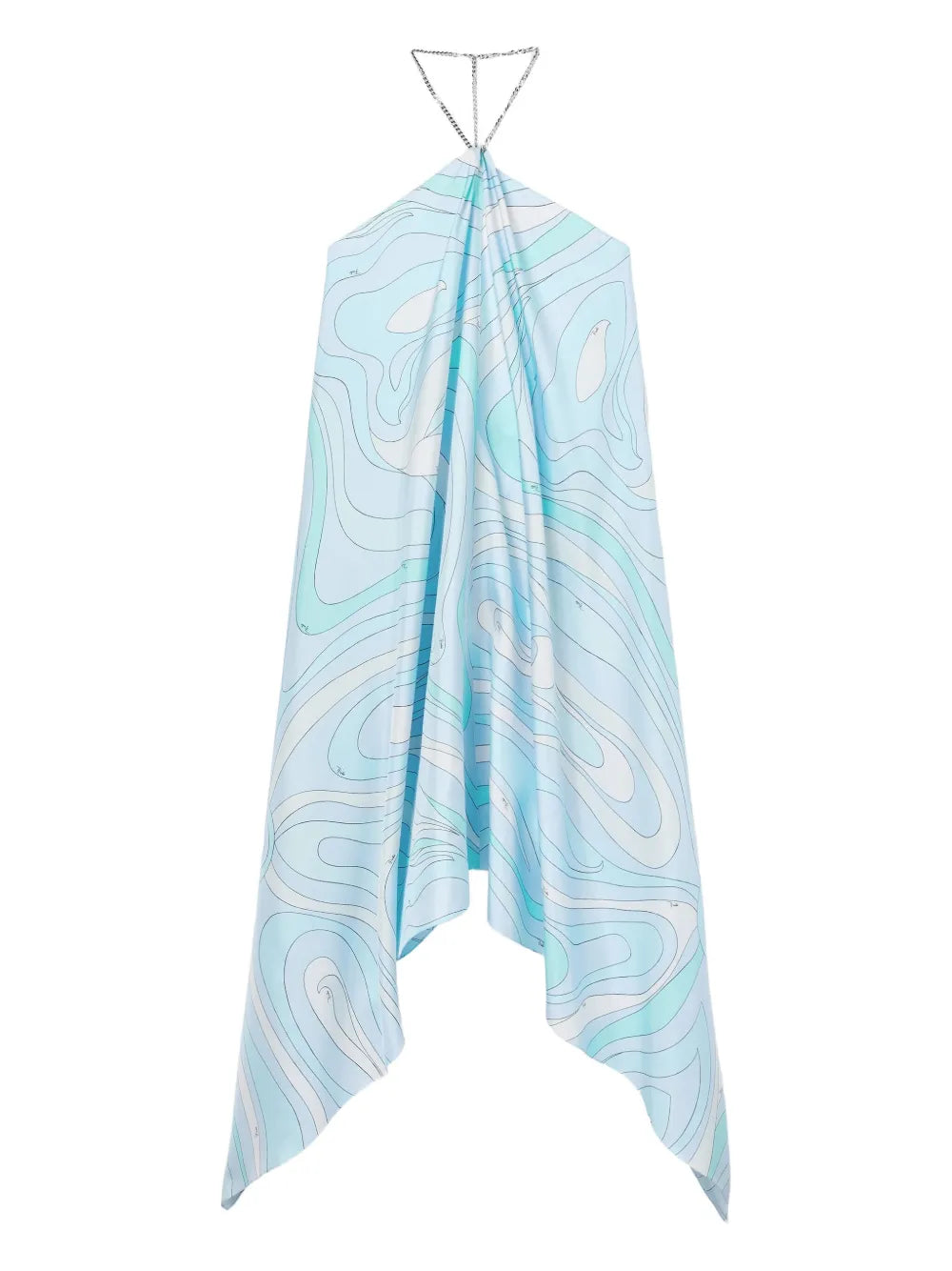 Pucci Marmo Print Silk Midi Dress