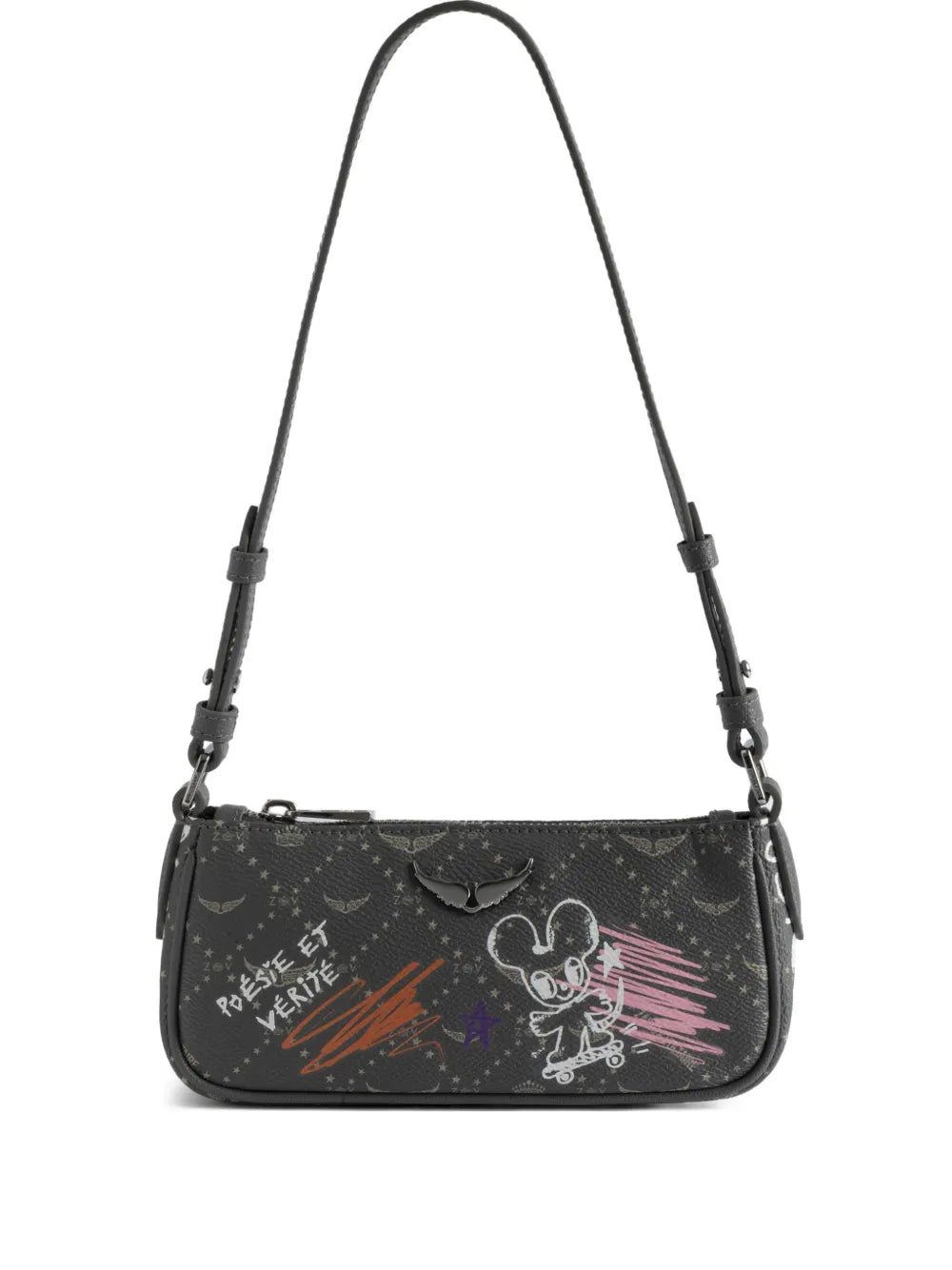 Zadigvoltaire Z Monogram Graphic Shoulder Tag