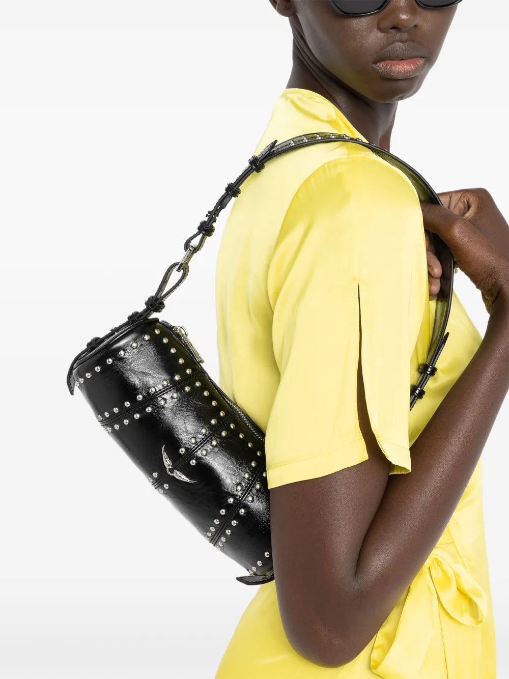 Zadigvoltaire Le Roudoudou Studs Shoulder Bag