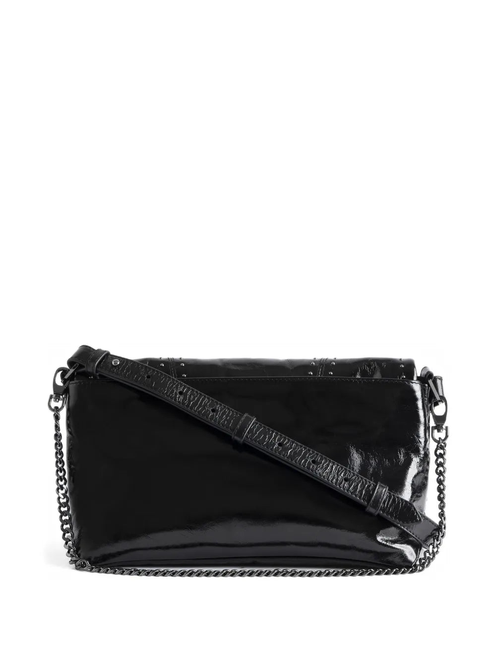 Zadigvoltaire Rocky Ii Studs Leather Shoulder Bag
