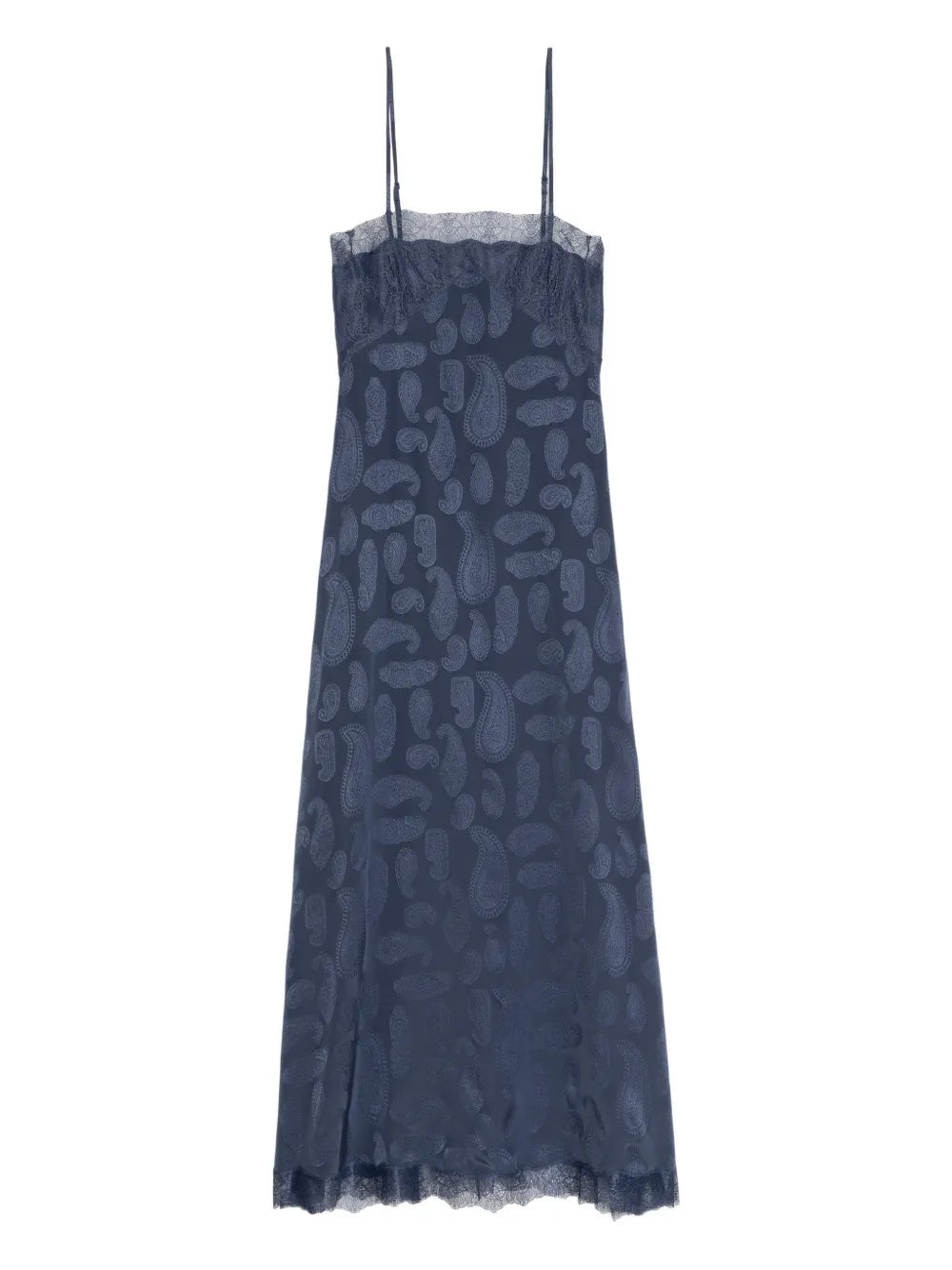 Zadigvoltaire Ridar Paisley Pattern Lace Trim Dress