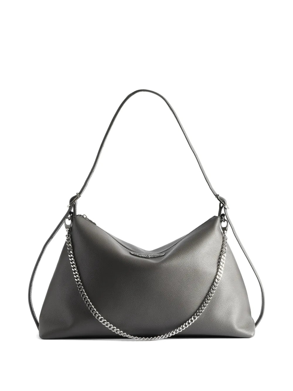 Zadigvoltaire Jim Grained Leather Shoulder Bag