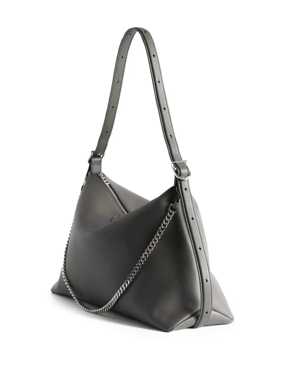 Zadigvoltaire Jim Grained Leather Shoulder Bag
