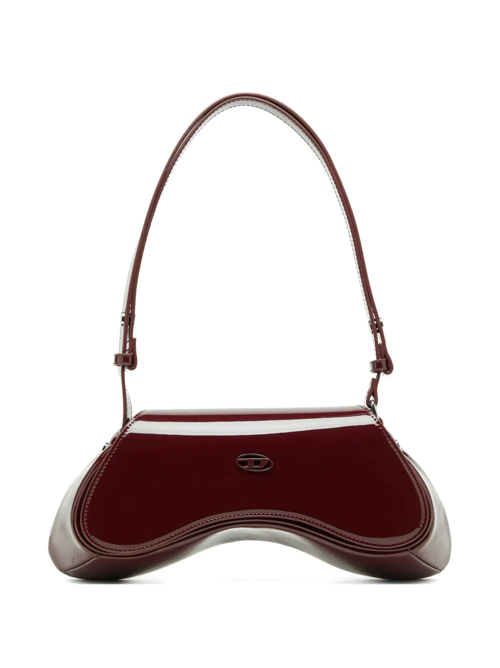 Diesel Asymmetric Plaque Shoulder Bag