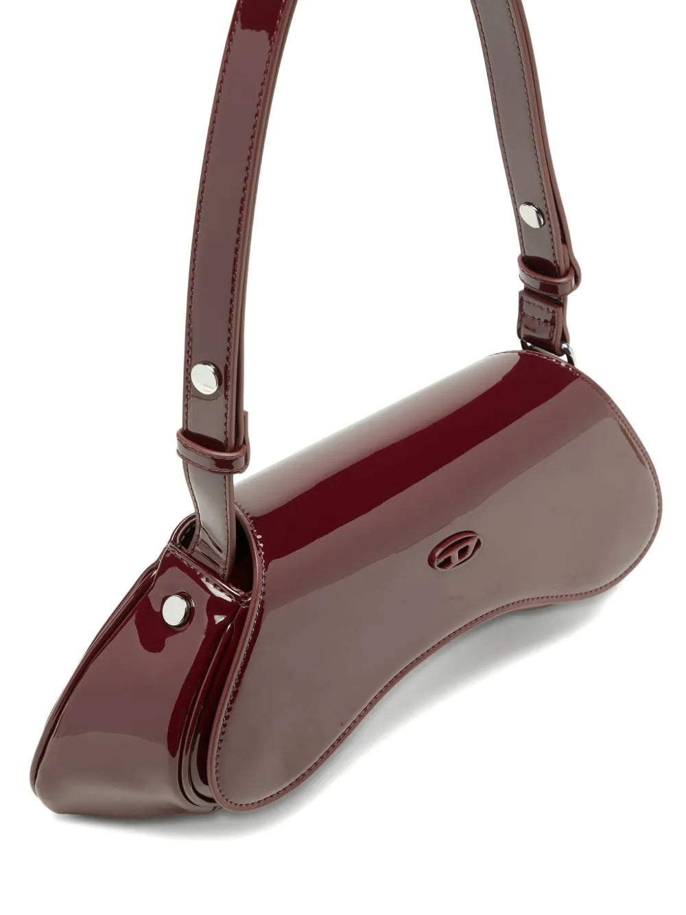 Diesel Asymmetric Plaque Shoulder Bag