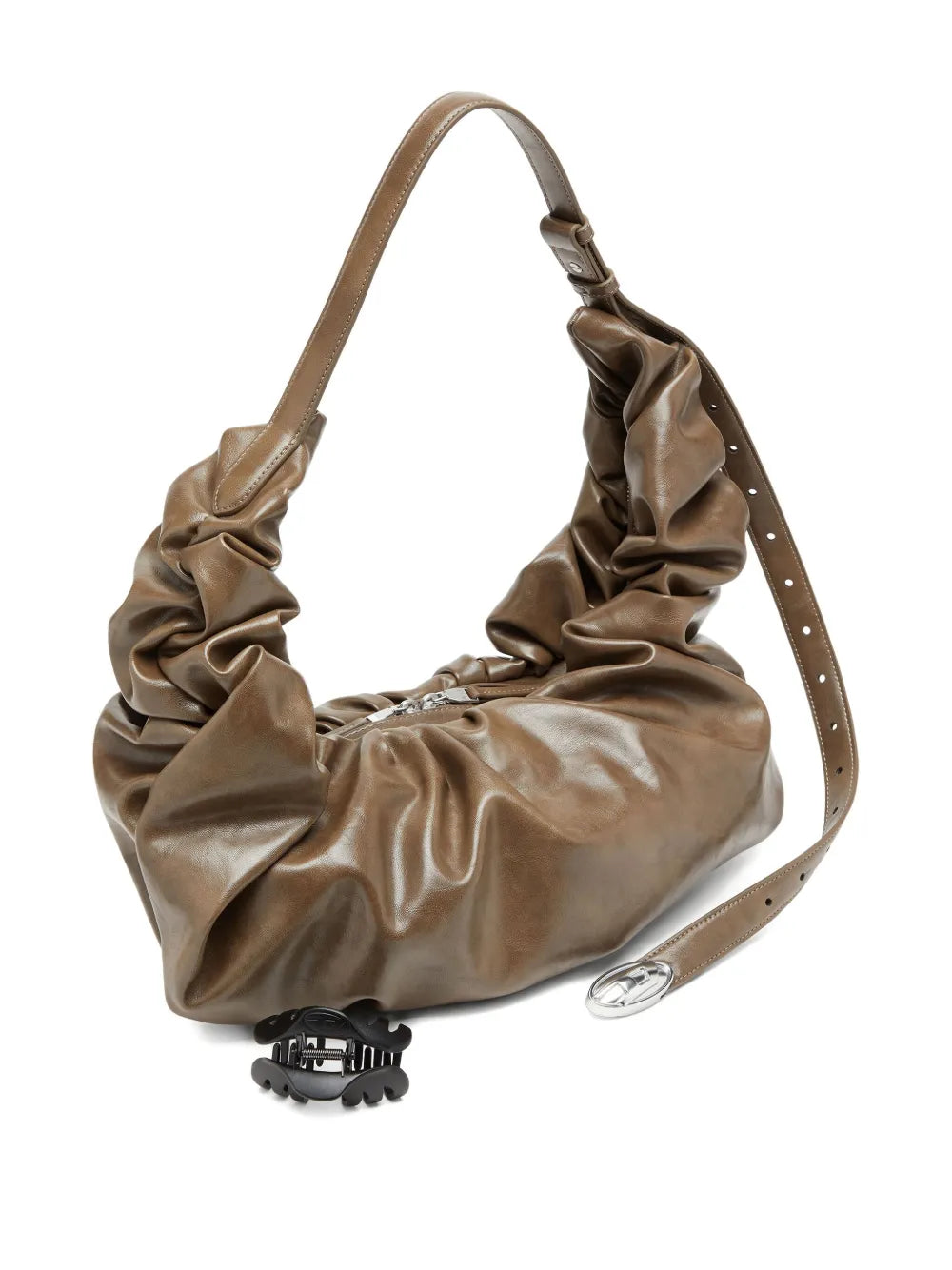 Diesel Large Grab D Gathered Shoulder Bag