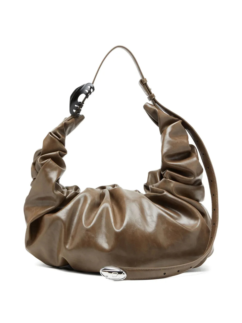Diesel Large Grab D Gathered Shoulder Bag