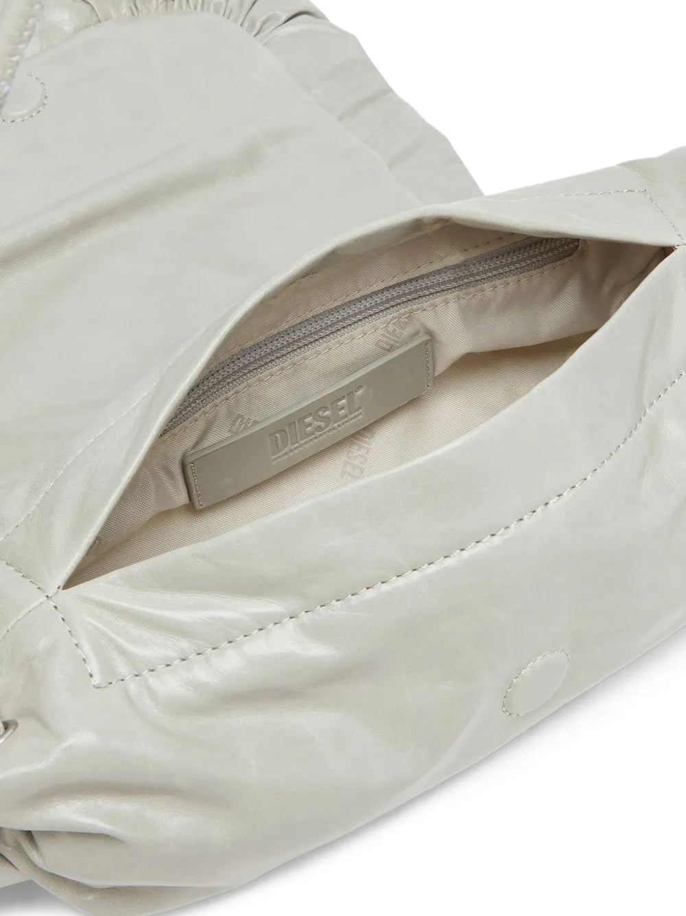 Diesel Scrunch D Leather Shoulder Bag