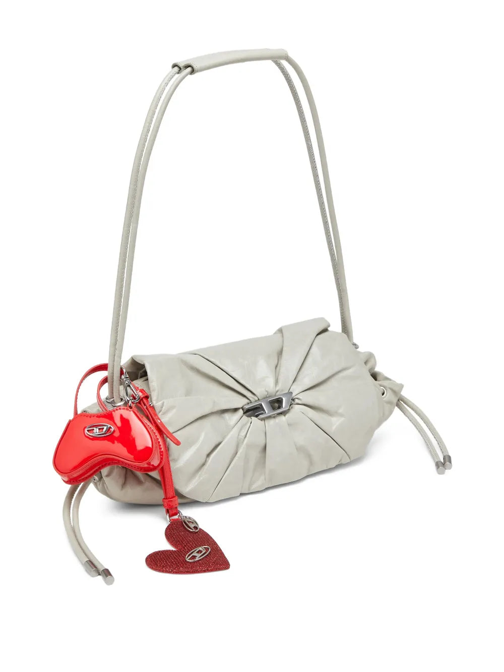 Diesel Scrunch D Leather Shoulder Bag