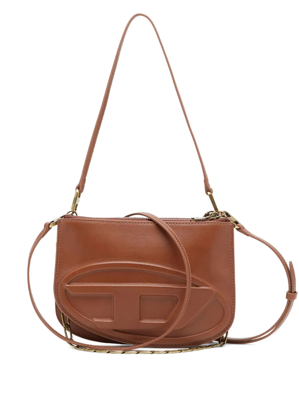 Diesel 1Dr Twin Embossed Zipped Shoulder Bag