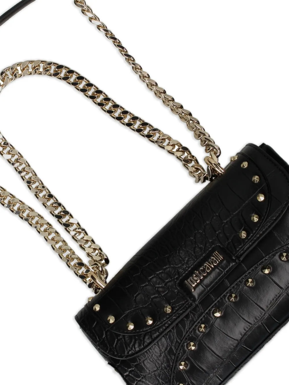 Just Cavalli Stud Embellished Shoulder Bag
