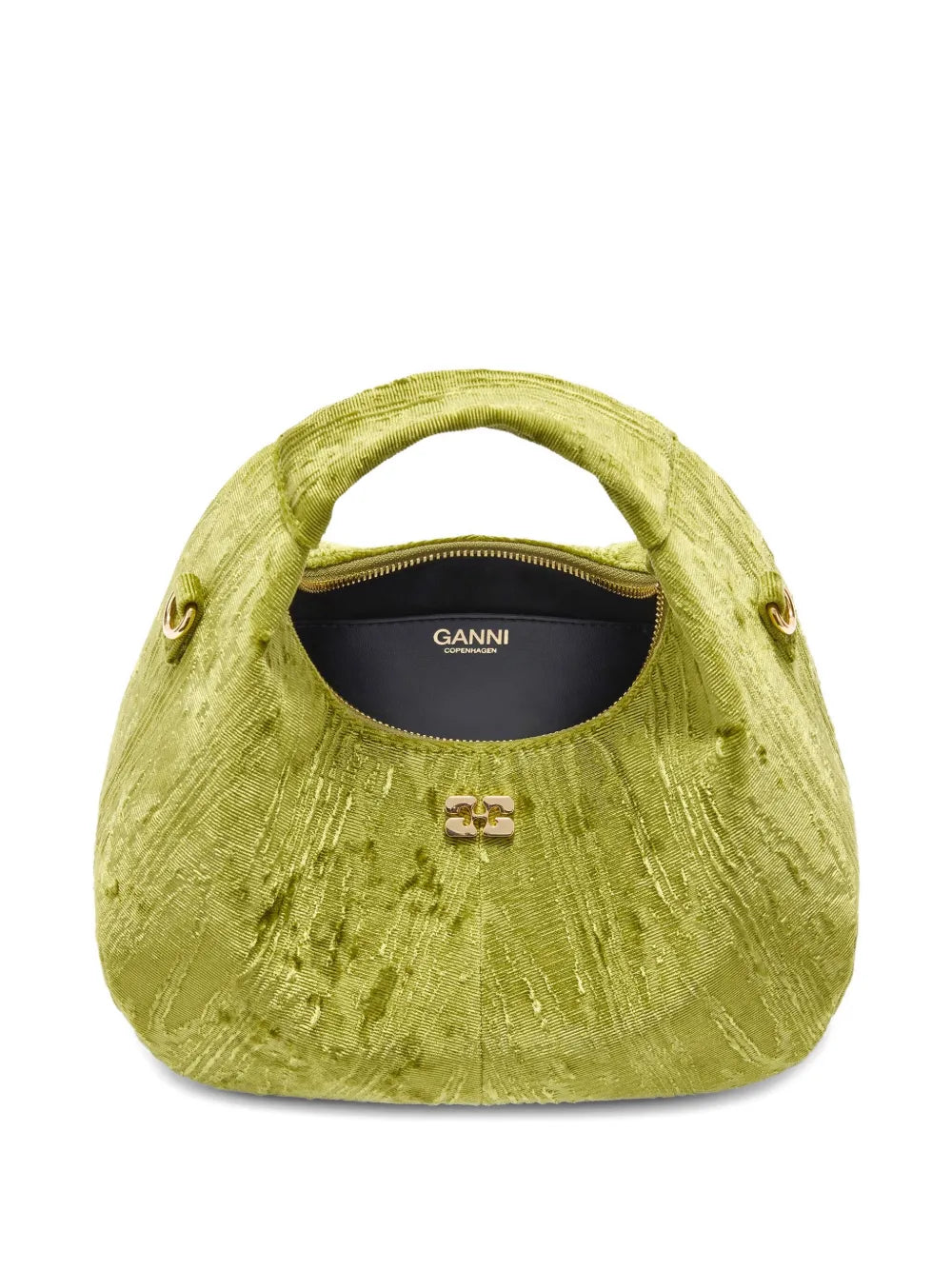 Ganni Logo Plaque Shoulder Bag