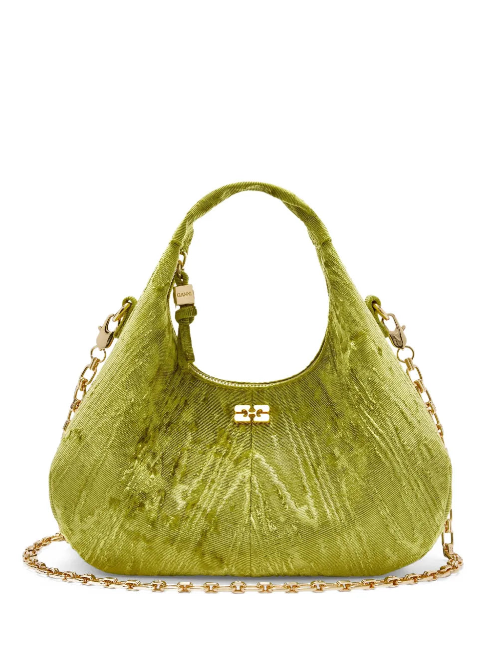 Ganni Logo Plaque Shoulder Bag