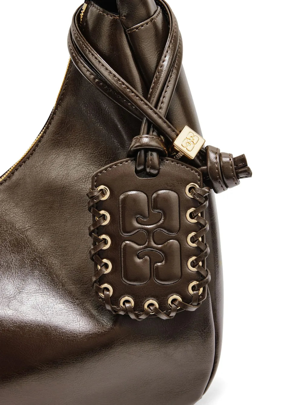 Ganni Charm Detail Shoulder Bag