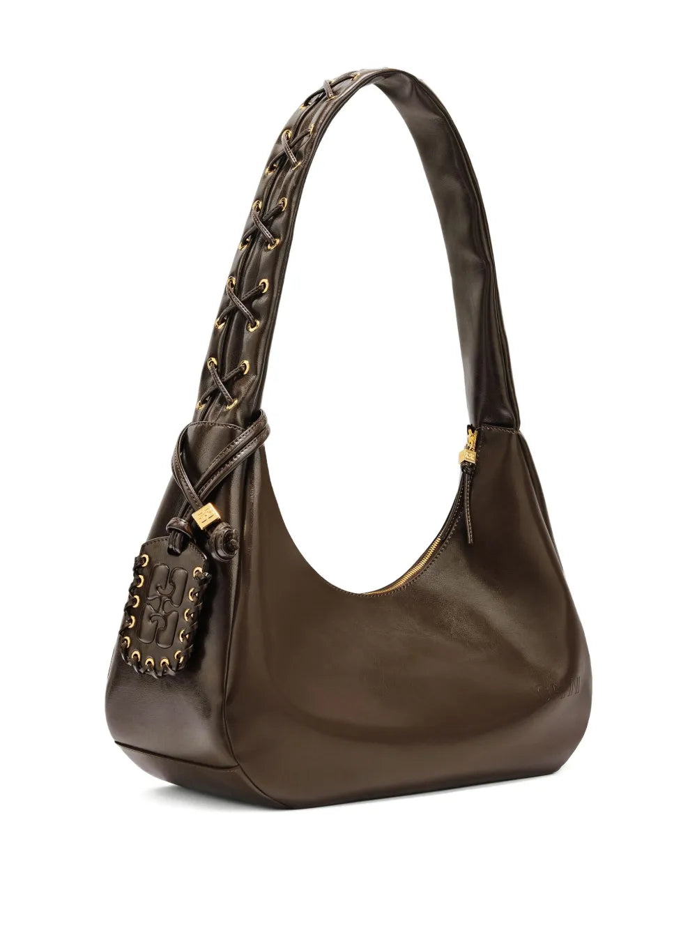 Ganni Charm Detail Shoulder Bag