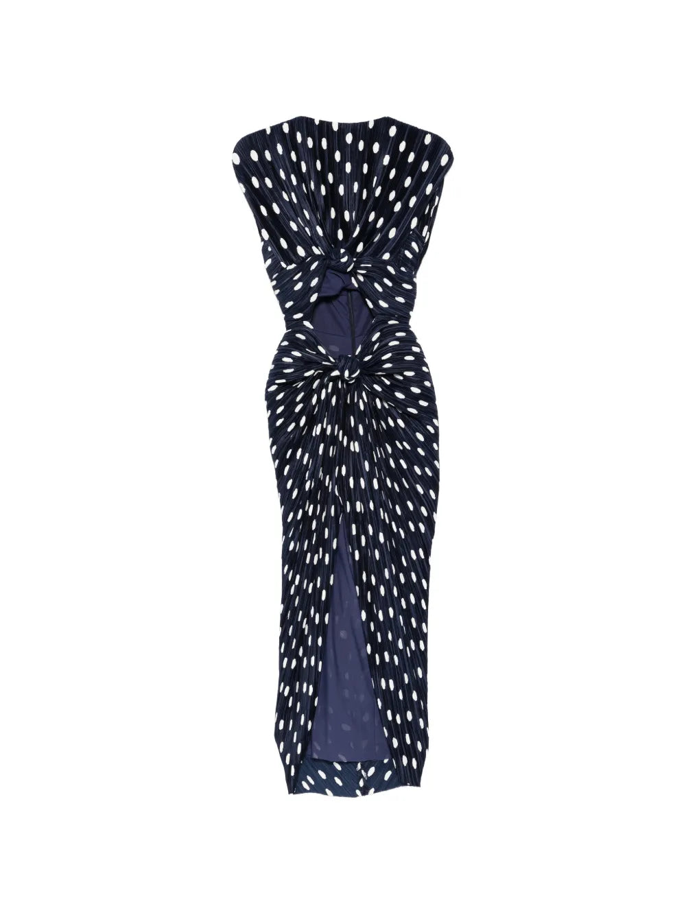 Cult Gaia Inaya Polka Dot Pattern Midi Dress