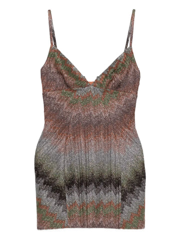 Missoni Chevron Pattern Mini Dress