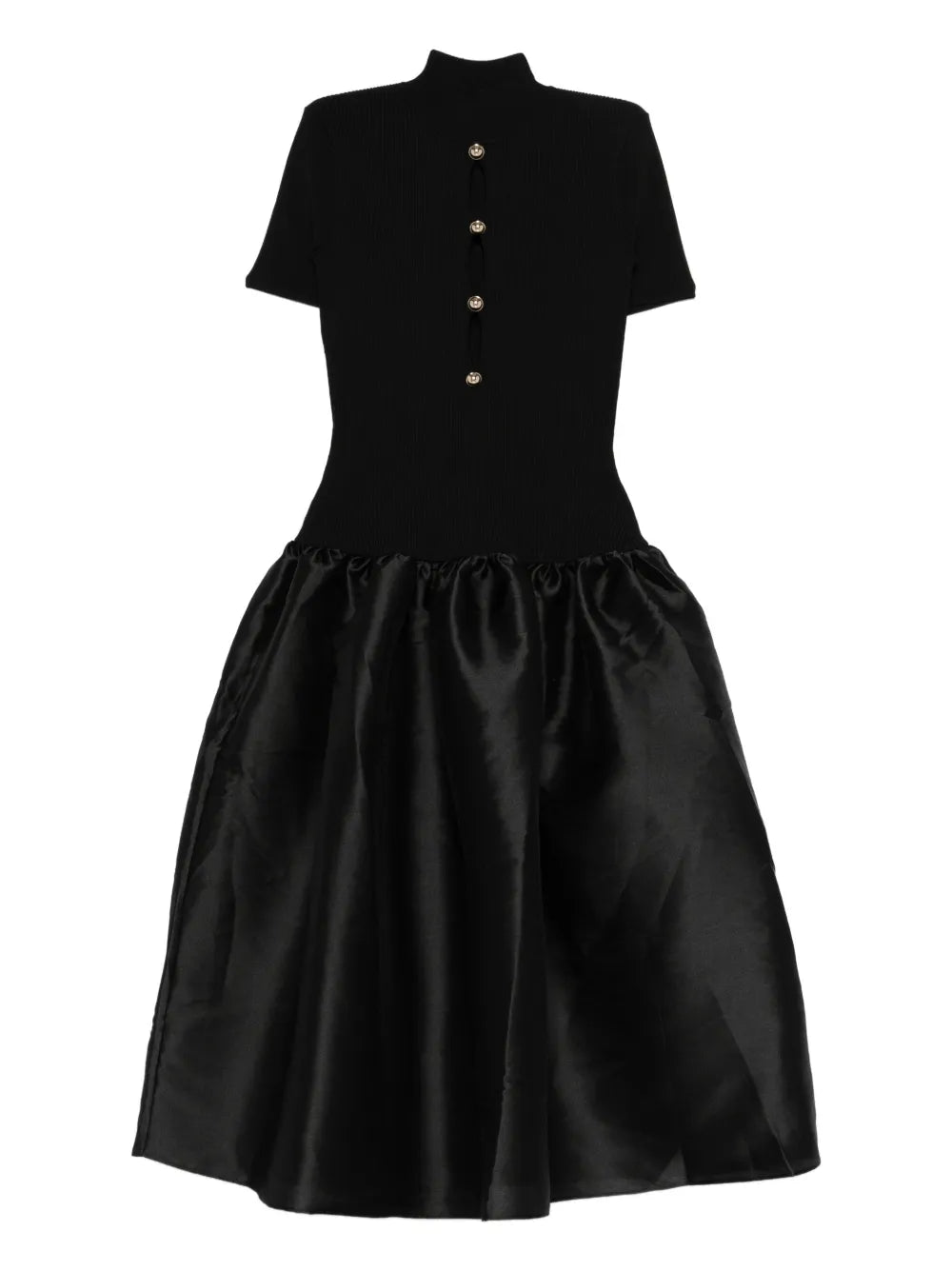 Self Portrait Button Detail Midi Dress