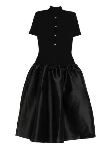 Self Portrait Button Detail Midi Dress
