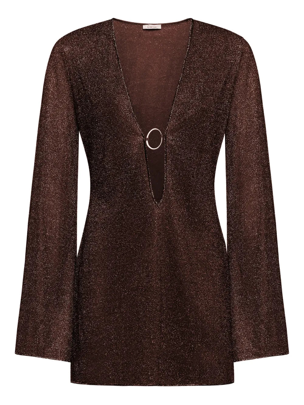 Oseree Lumiere V Neck Mini Dress