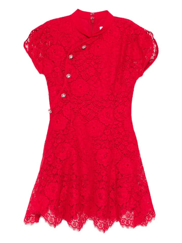Self Portrait Fine Lace Mini Dress