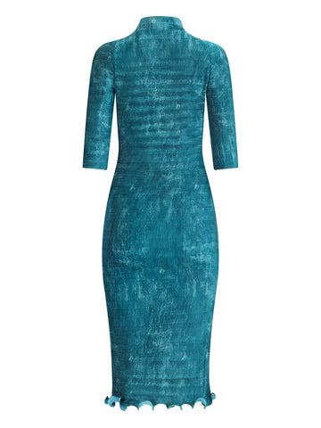 Fendi Pleated Faded Midi Dress