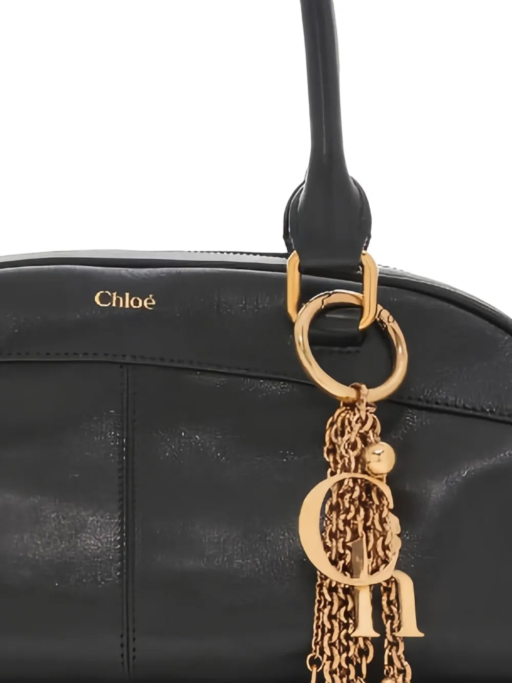 Chloe Logo Charm Shoulder Bag