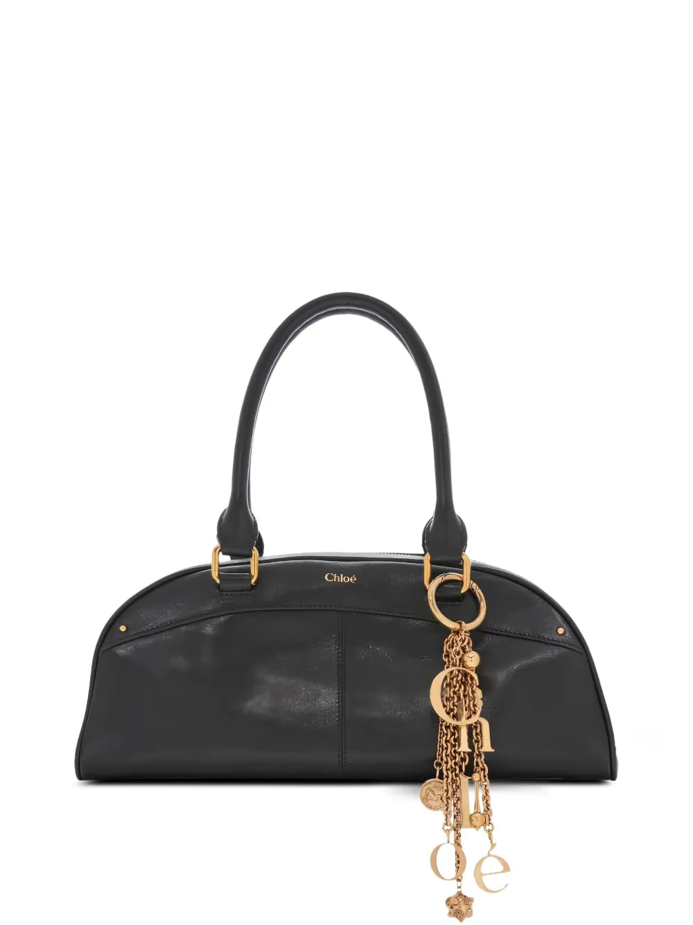 Chloe Logo Charm Shoulder Bag
