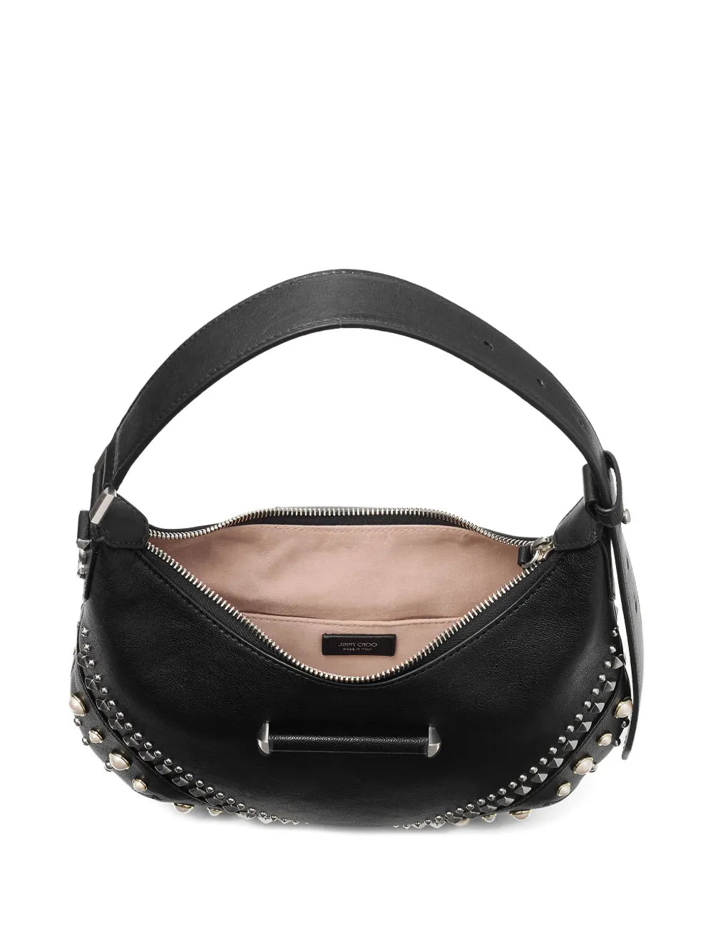 Jimmy Choo Small Bar Hobo Studded Pearl Shoulder Bag