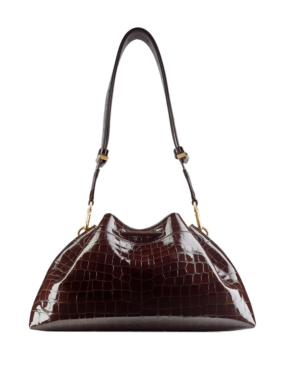 Jimmy Choo Medium Cinch Crocodile Effect Shoulder Bag