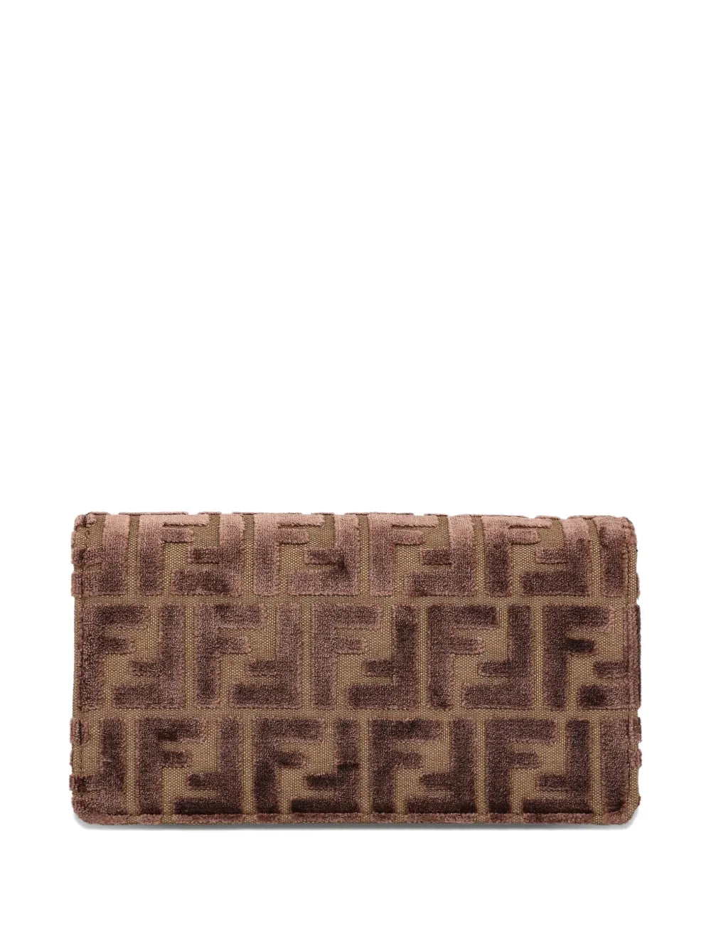 Fendi Jacquard Pattern Buckle Shoulder Bag