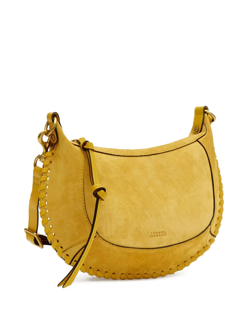 Isabel Marant Oskan Moon Leather Shoulder Bag