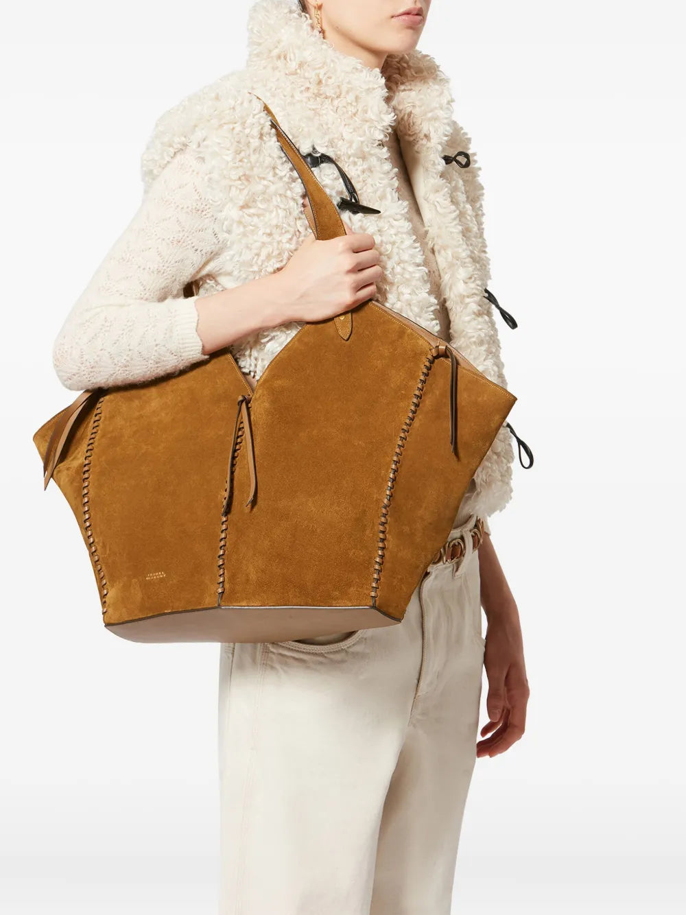 Isabel Marant Stitched Tampa Tote Shoulder Bag