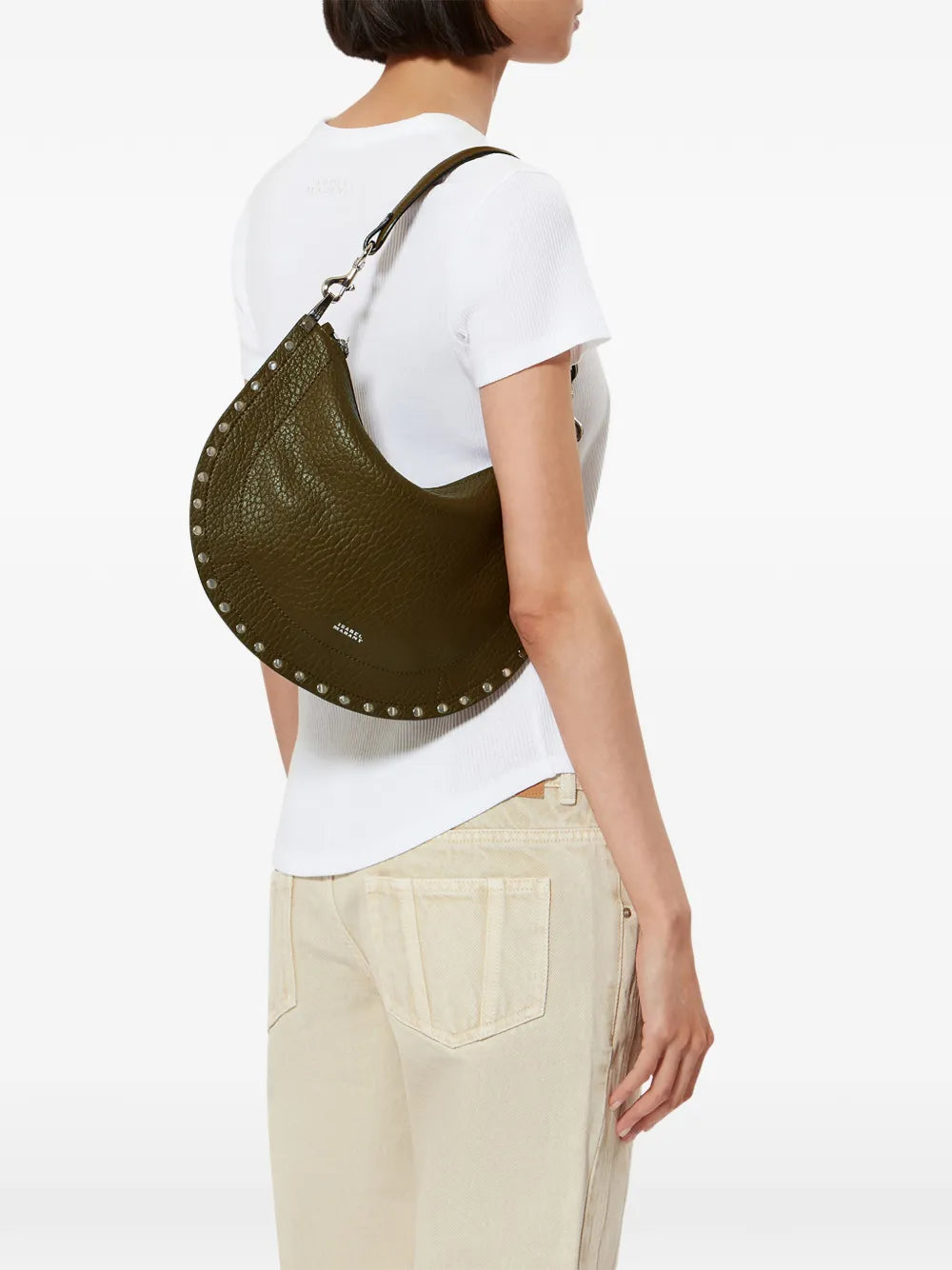 Isabel Marant Oskan Studded Zip Shoulder Strap