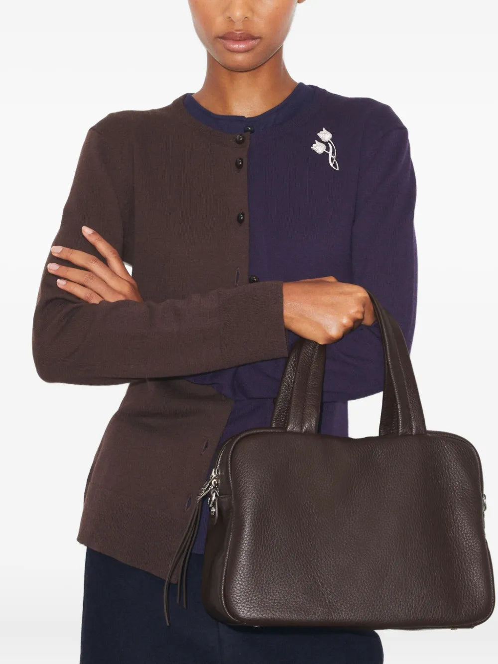 Tory Burch Minimalist Leather Tote Bag