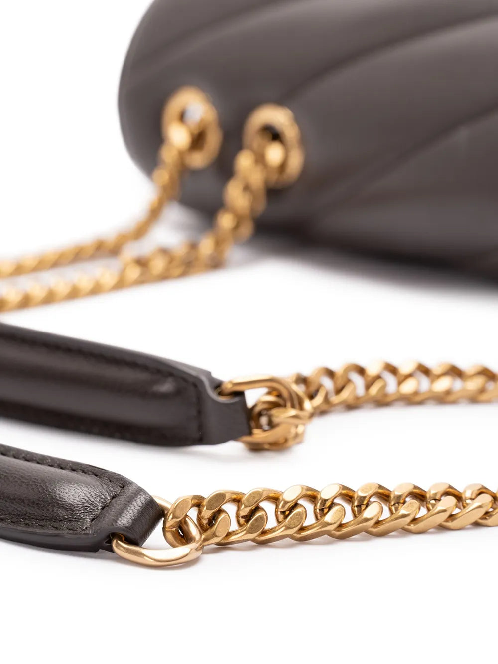 Saint Laurent Chevron Chain Shoulder Bag