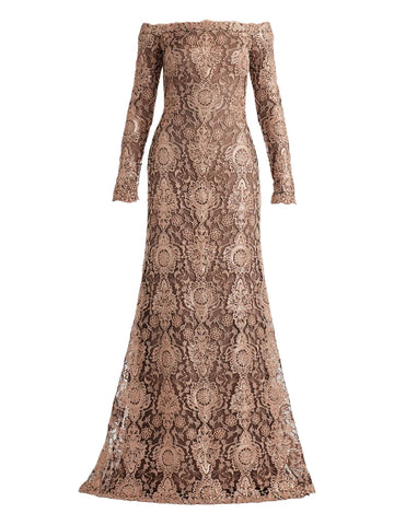 Tadashi Shoji Off Shoulder Maxi Dress