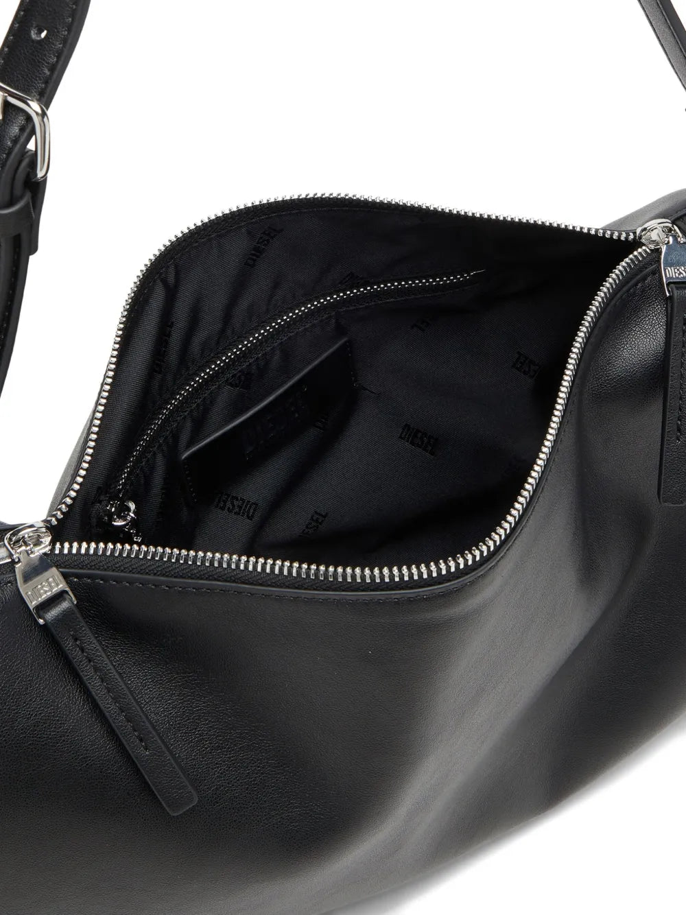 Diesel Logo Embossed Shoulder Bag