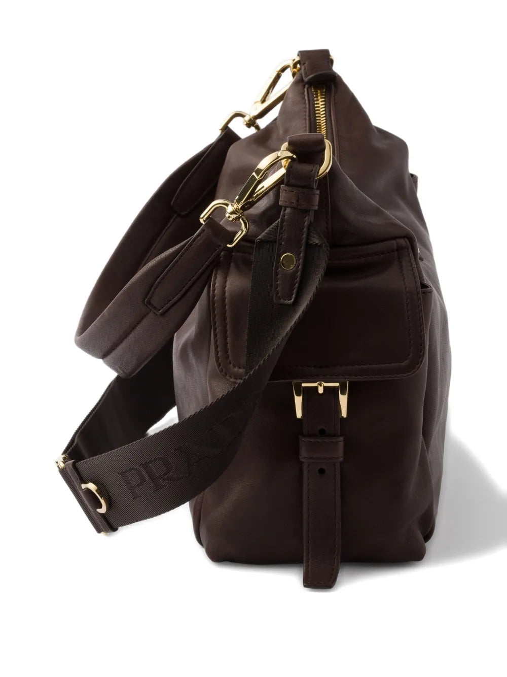 Prada Large Explore Leather Shoulder Bag