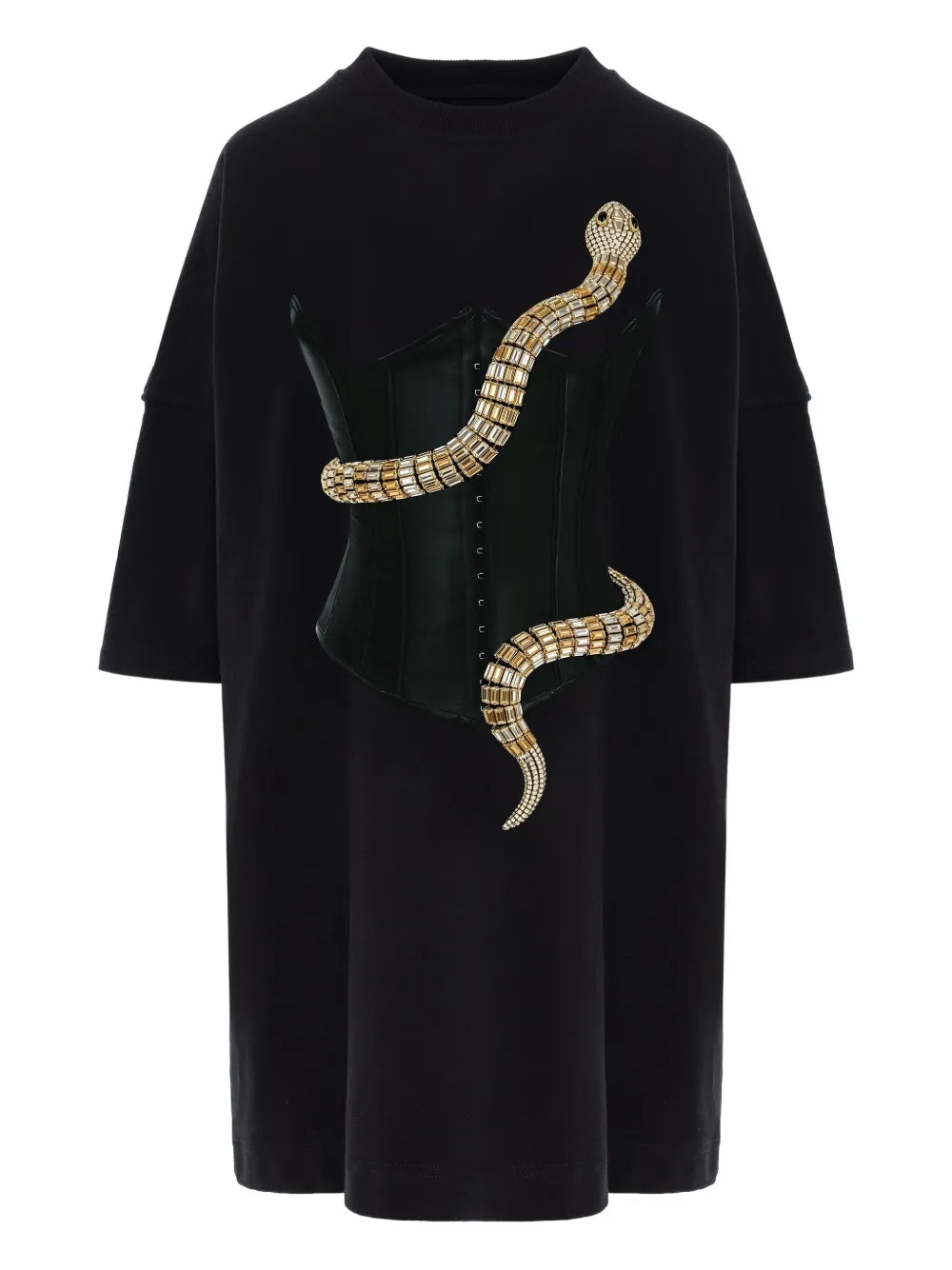 Hamza Eva Printed Mini Dress