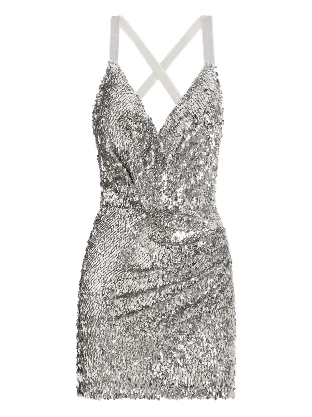 Dolce Gabbana Sequin Crossover Dress